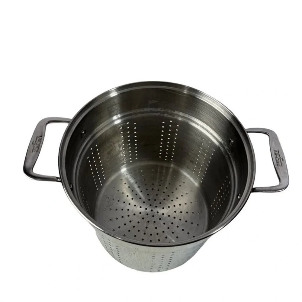All Clad perforated inserts steamer or pasta strainer